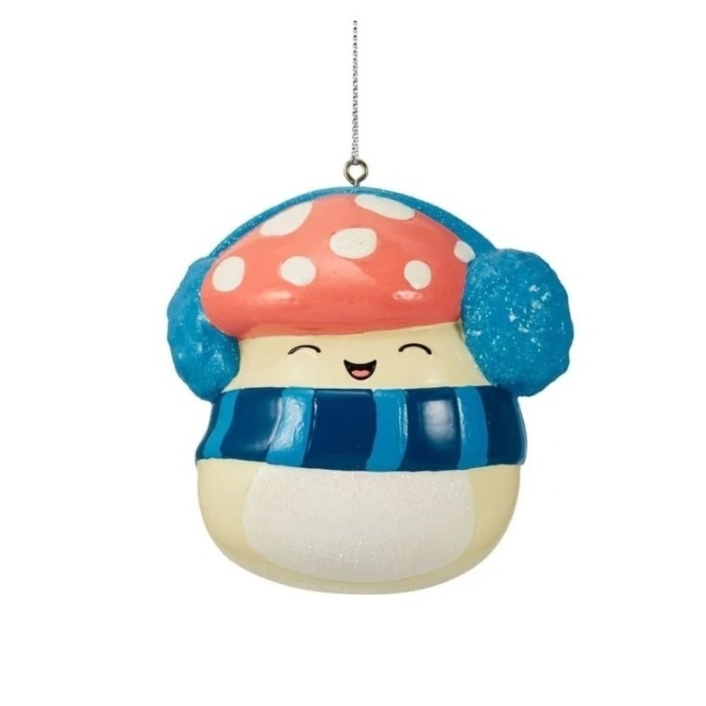 Squishmallows‎ Kurt Adler 2023 Malcolm Mushroom Christmas 3" Ornament New